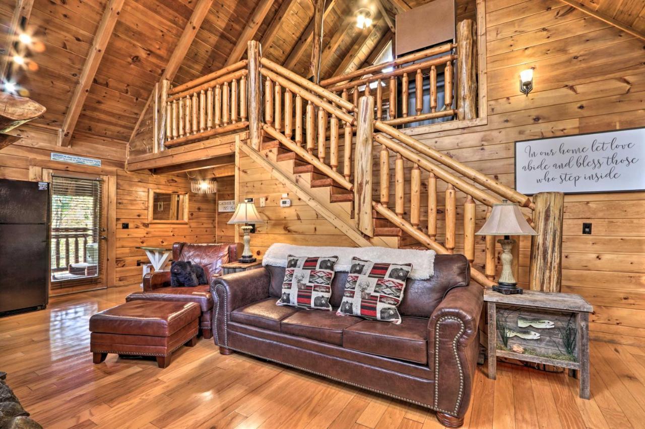 Smoky Mountain Log Cabin 7 Mi To Gatlinburg! Сев'єрвілл Екстер'єр фото